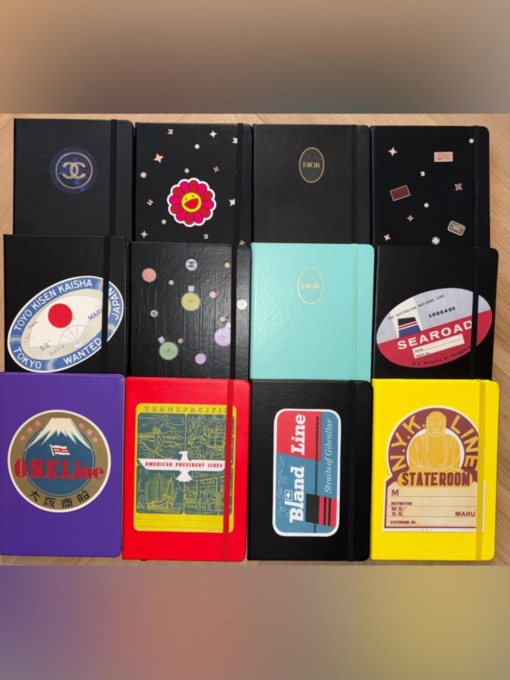 Pick a Notebook, adorned with Luxury Stickers!